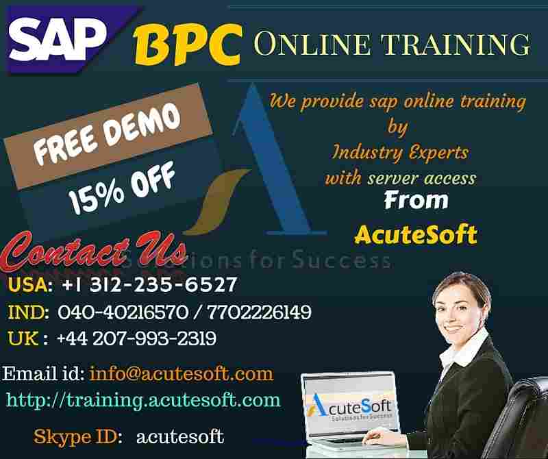SAP BPC Online Training with Project Case Studies-AcuteSoft