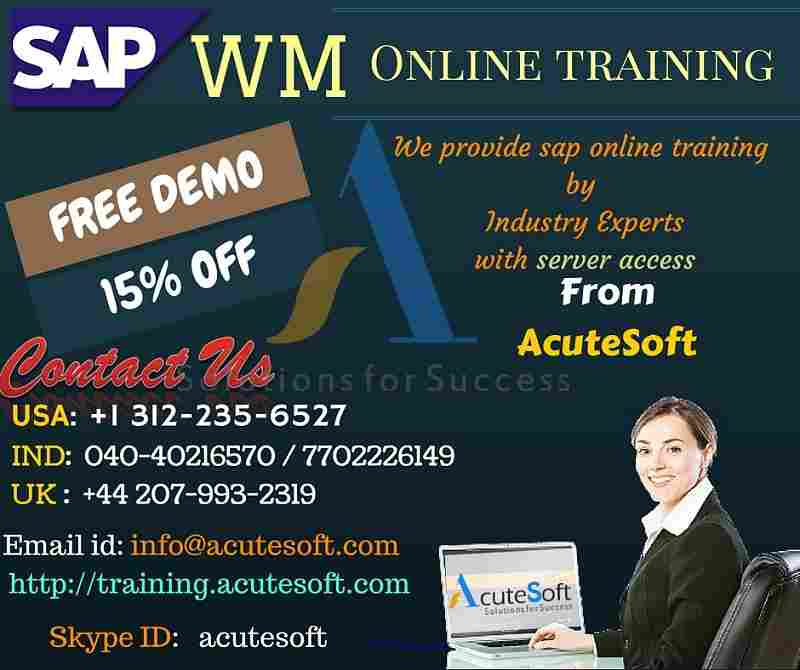 SAP WM Online Training with Project Case Studies-AcuteSoft