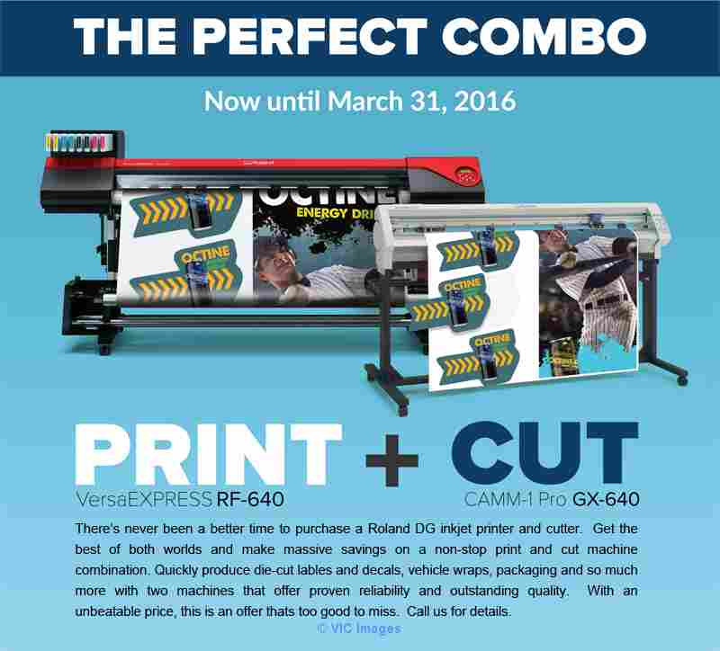 Special Combo offer on Roland DG inkjet printer & cutter