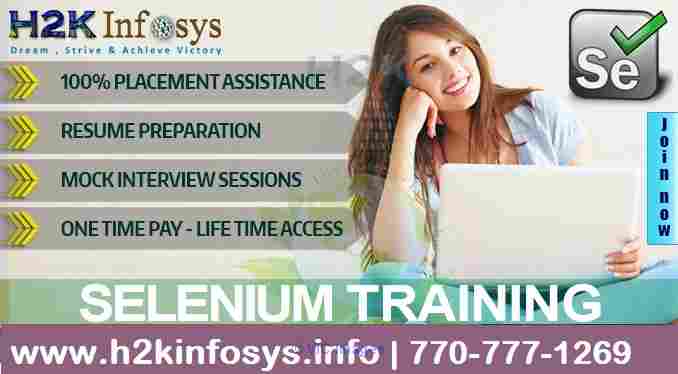 Selenium Online Training with Real Time Projects