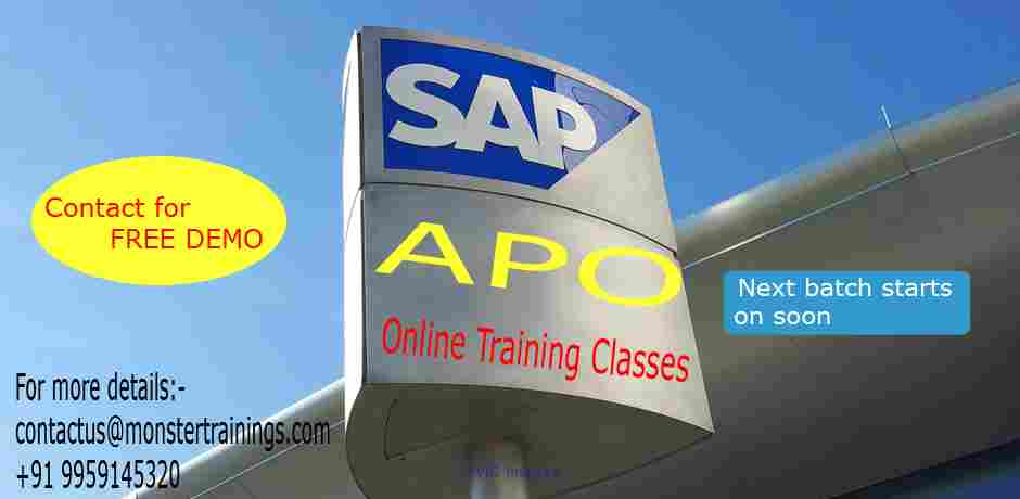 SAP APO Online Training