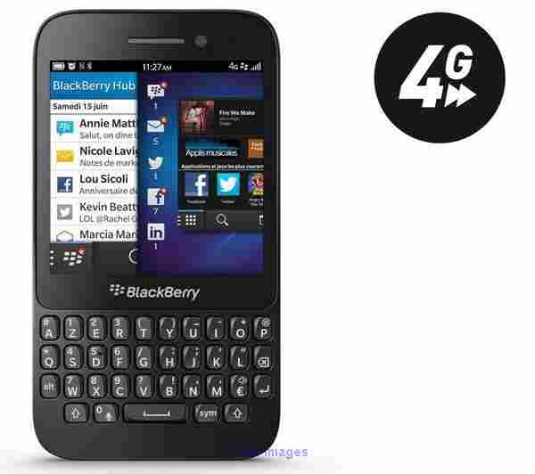 BLACKBERRY Q5 black (Silver-67157)