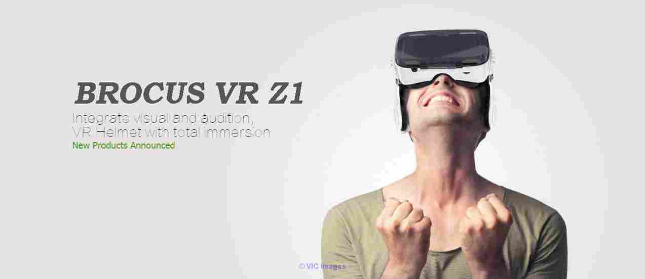 BROCUS VR Z1 inspired by Samsung vr gear, google cardboard and oculus