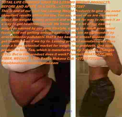 TOTAL LIFE CHANGES' LASO TEA LOSSING WEIGHT PRODUCTS, BEFORE AND AFTER