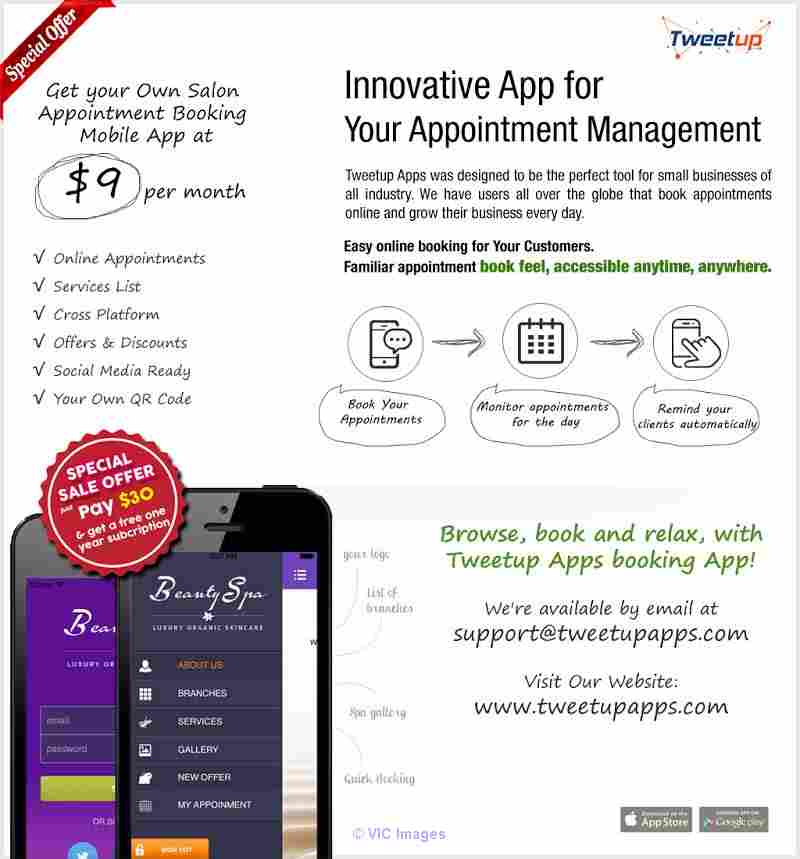 Tweetup Appointment Booking Mobile App