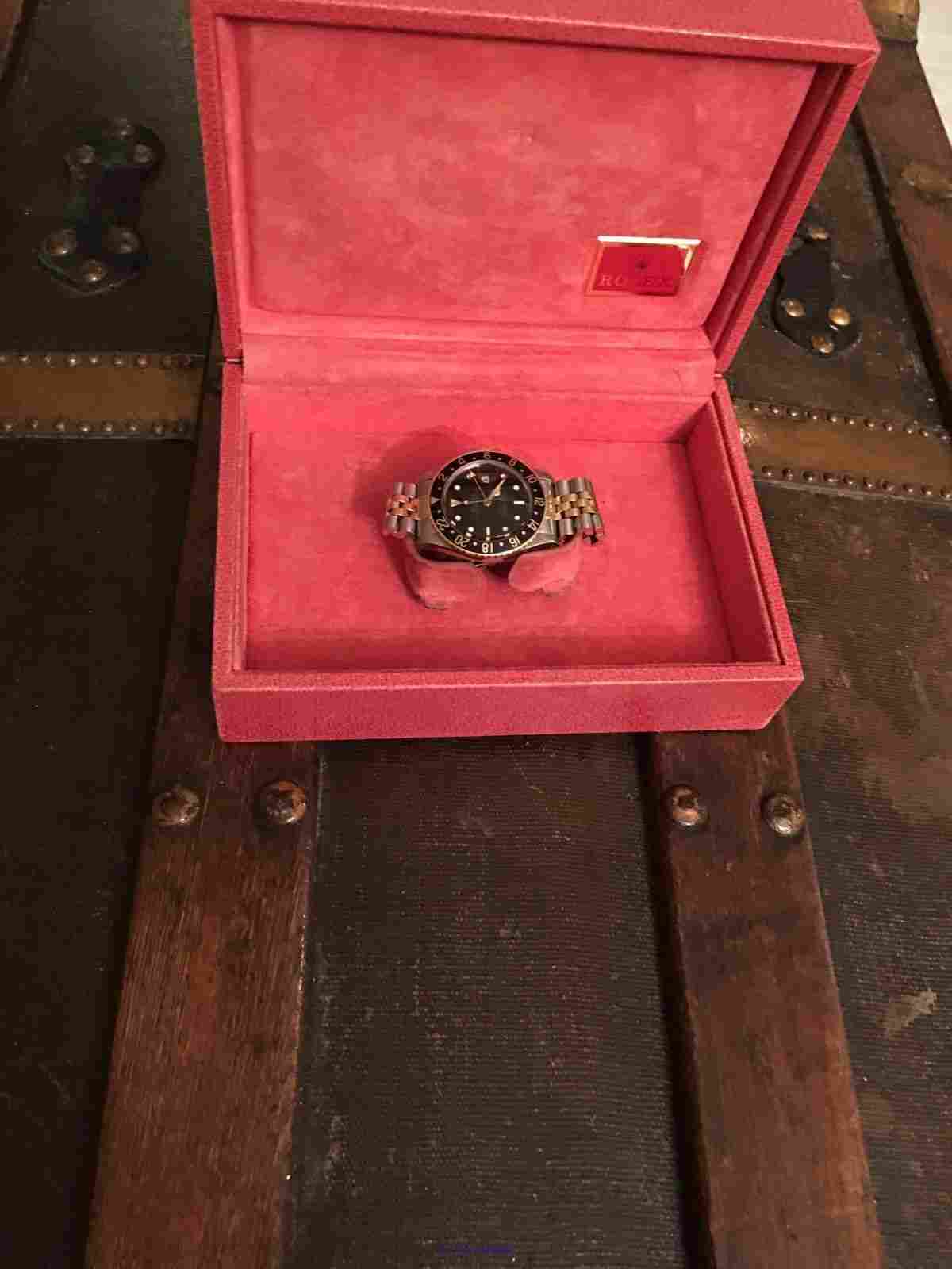 Rolex GMT-Master 18k Yellow Gold/Steel Jubilee Bracelet Mens Watch 167