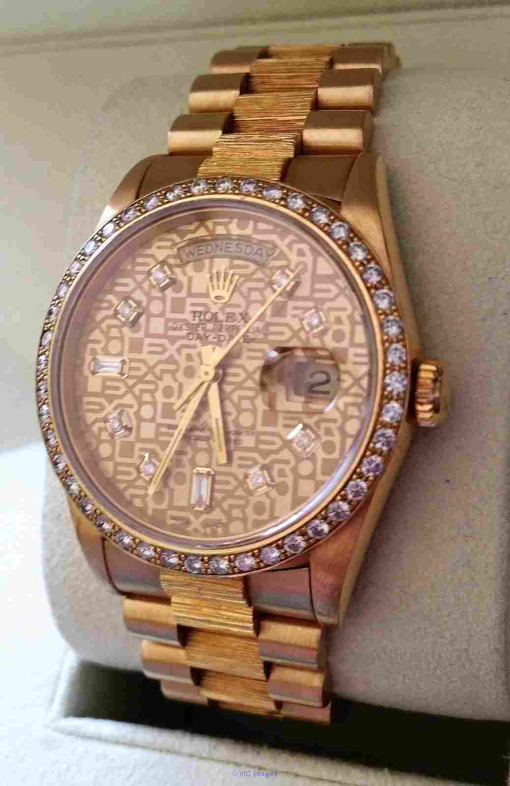 Details about  Rolex President Day-Date 18248 Double Quick-set Diamon