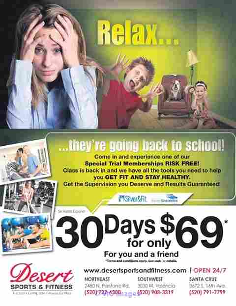 Get a Free Trial Gym Membership with Desert Sports and Fitness!