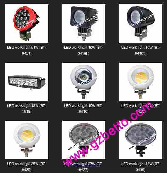 Wholesale LED work light, LED work lamp, LED working lights
