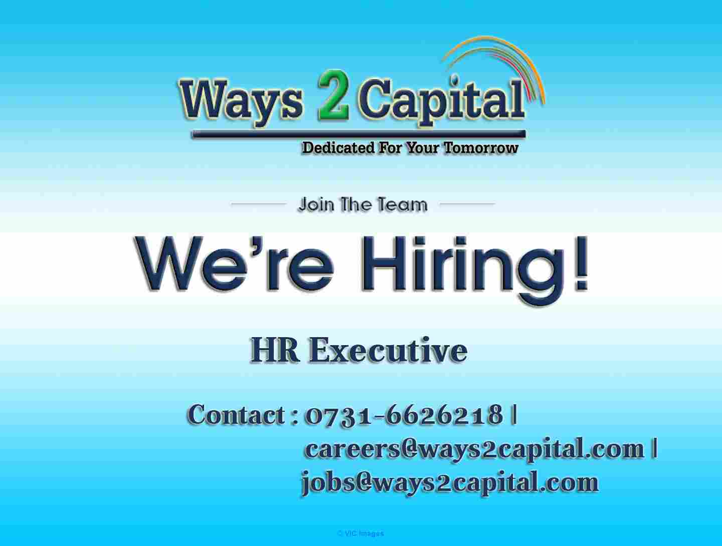 HR  Executive Jobs in Ways2Capital Indore