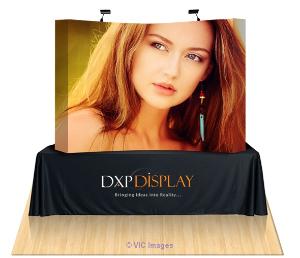 8ft Curved Table Top Fabric Booth - Toronto