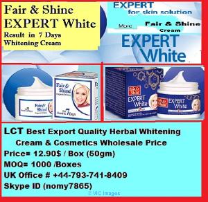 FAIR & SHINE Skin Care Beauty Cream and Export Quality Cosmetics