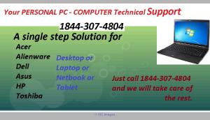 PC or Computer Helpline Support USA - CANADA !! - 1844-307-4804- !!