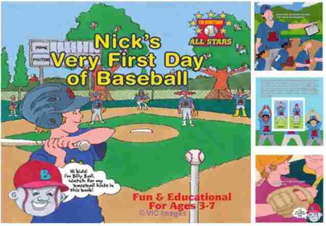 Nicks very first day of baseball - Book by Kevin Christofora