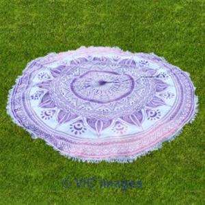 Class collection of round beach throw by Handicrunch
