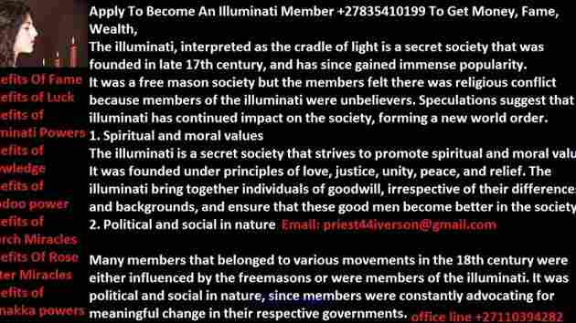 How to join illuminati and get rich today +27835410199