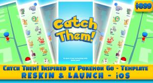 Catch Them Inspired by Pokemon Go Games Template for Sale Just in $89