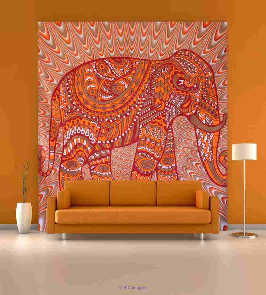 Elegant Elephant wall Tapestry by Handicrunch