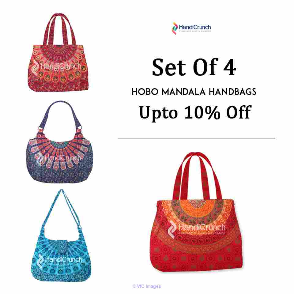 Assorted range of mandala and kantha bags-from Handicrunch