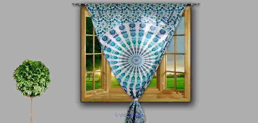 Chicest range of mandala  curtains from Handicrunch