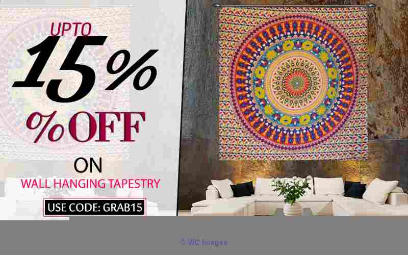 Chicest Indian wall tapestries by Handicrunch