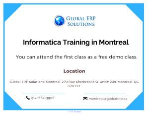 Informatica Training in Montreal
