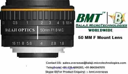 35 MM & 50 MM F MOUNT MACHINE VISION LENS MACHINE VISION INDIA