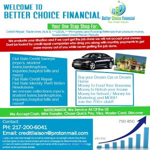 WELCOME TO Better Choice Financial