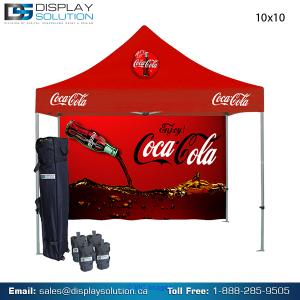 Outdoor Event Tents with Custom Graphic.