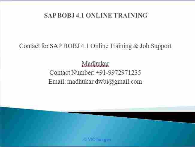 Business Objects Training And job support BO expert