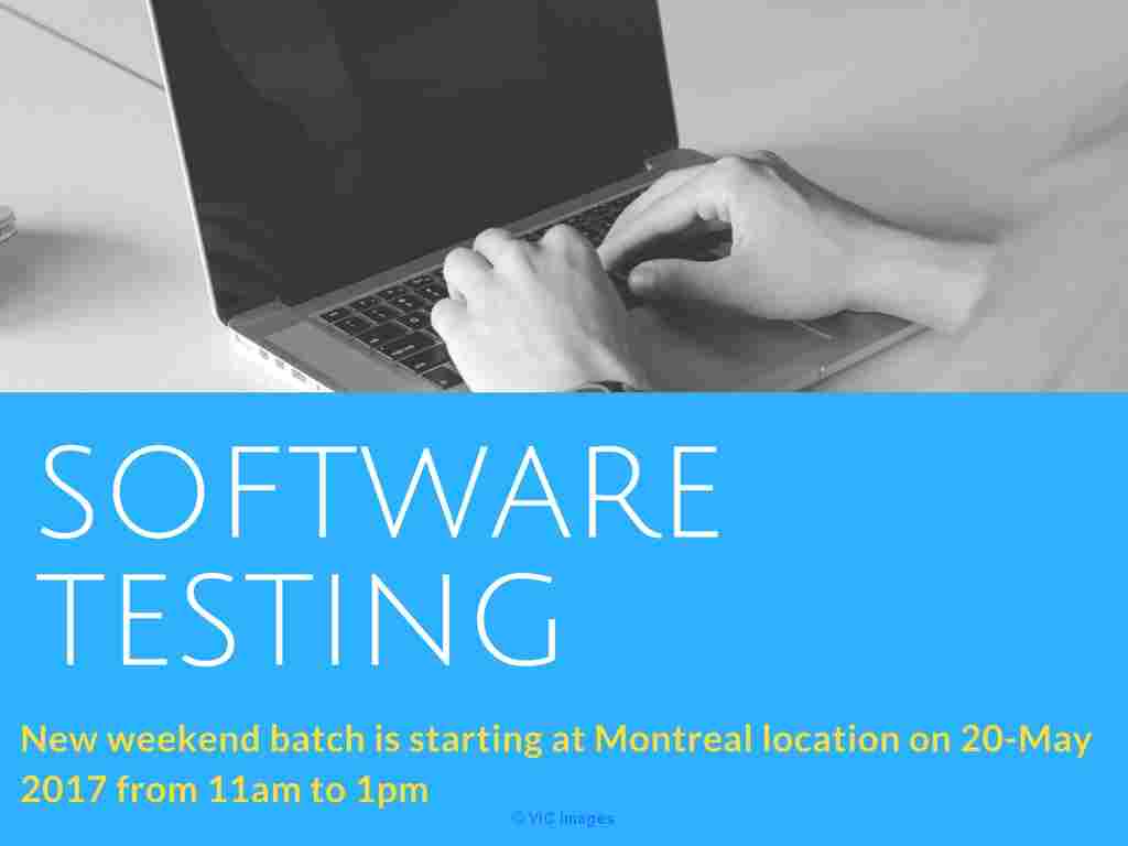 Software Testing/QA Training and Placements in Montreal