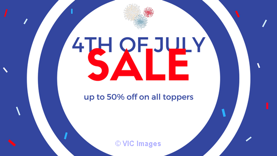 This 4th Of July Get  50% Off  On  Organic Mattress Toppers
