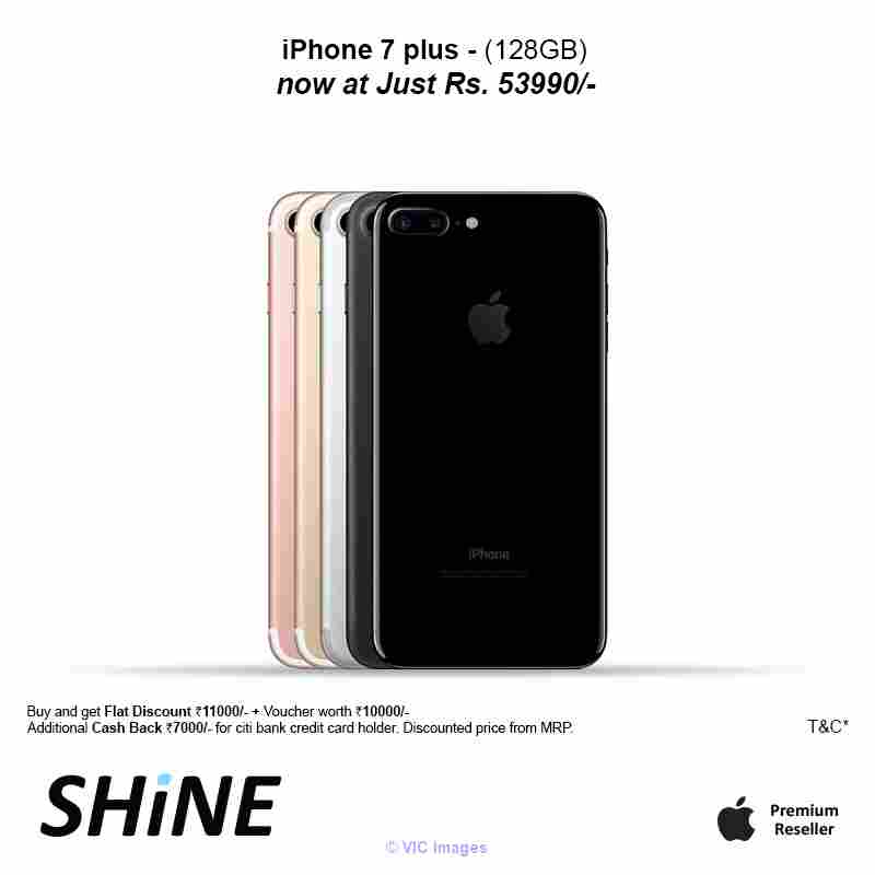 Apple 7 Plus 128GB with amazing offer discounts at Shine pooorvika