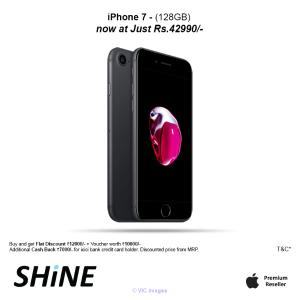 Exclusive offers going only on shine poorvika for iphone 7  128GB