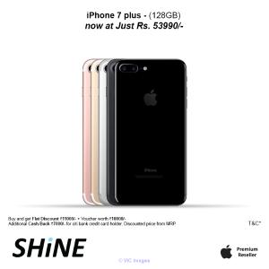 Apple Iphone 7 Plus 128GB Great discounts and offers only on Shine Po