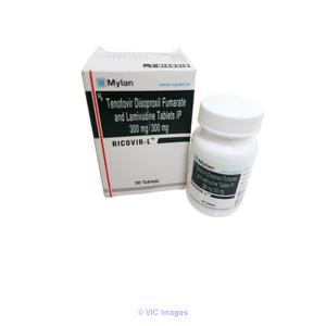 Ricovir L : Tenofovir 300mg and Lamivudine 300mg Ricovir L Tablets Myl