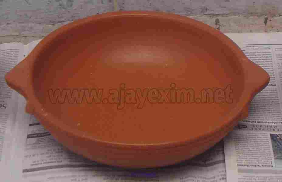 Clay Deep Frying Pan