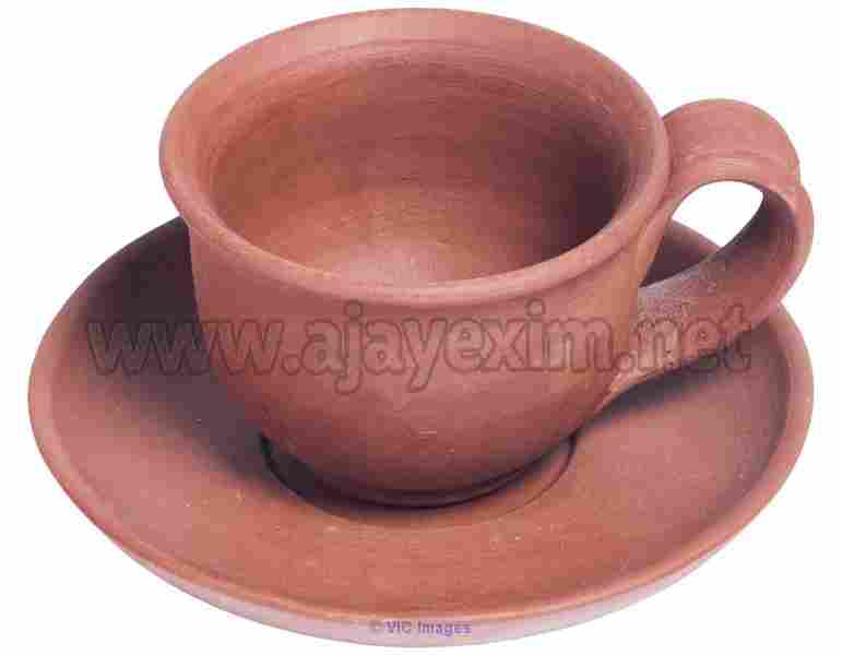 Handmade Clay Cup & Saucer