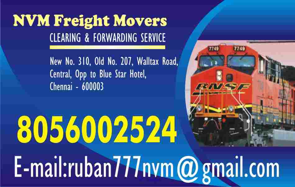 NVM freight Movers | since 1979 | door step service | Chennai