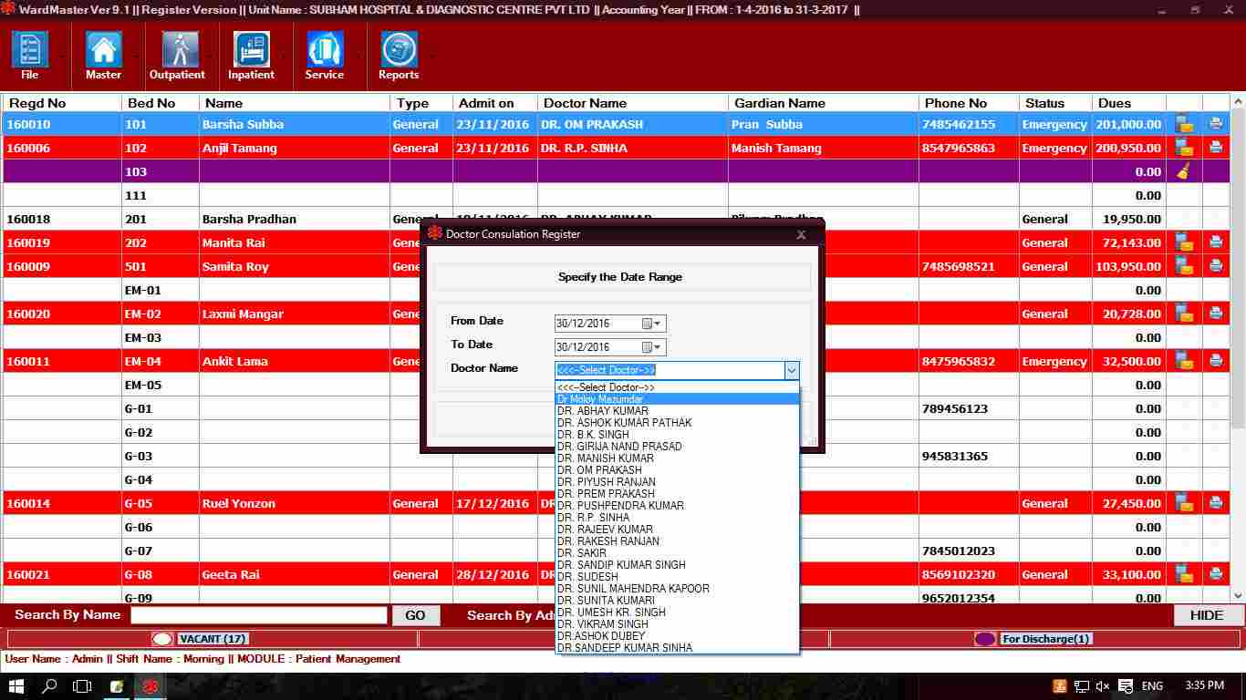 Hospital software in India, Nursing Home software in India