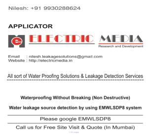 Waterproofing Without Breaking (Non Destructive) using EMWLSDP8 Techno