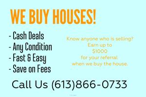 We Buy Houses in Any Condition, Cash!