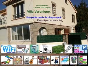 St. Raphaël 2 appts dans villa, jusquà 6 adultes/enfants + 2 bas âges