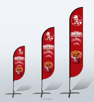 Convex Flag | printed Event Flag | Tent Depot | Ontario | Alberta