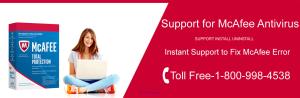 McAfee antivirus customer support  1-800-998-4538