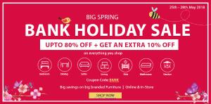 Spring Bank Holiday Sale 2018: Up to 80% Off At Furniture Direct UK