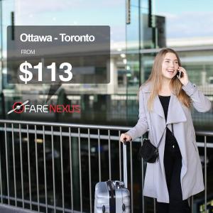 Ottawa - Toronto One Way $113