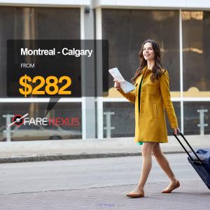 Montreal - Calgary $282 Oneway