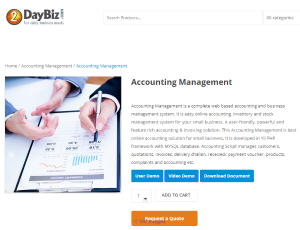 Accounting Script | Online Accounting Management Script