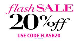 Flash Sale: 20% Off On All Orders $100 & Above at Scents & Sprays